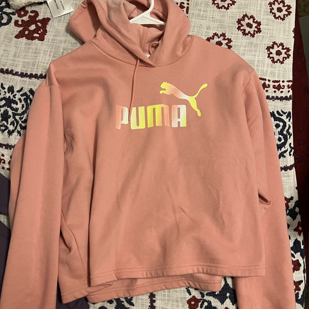 puma crop hoodie